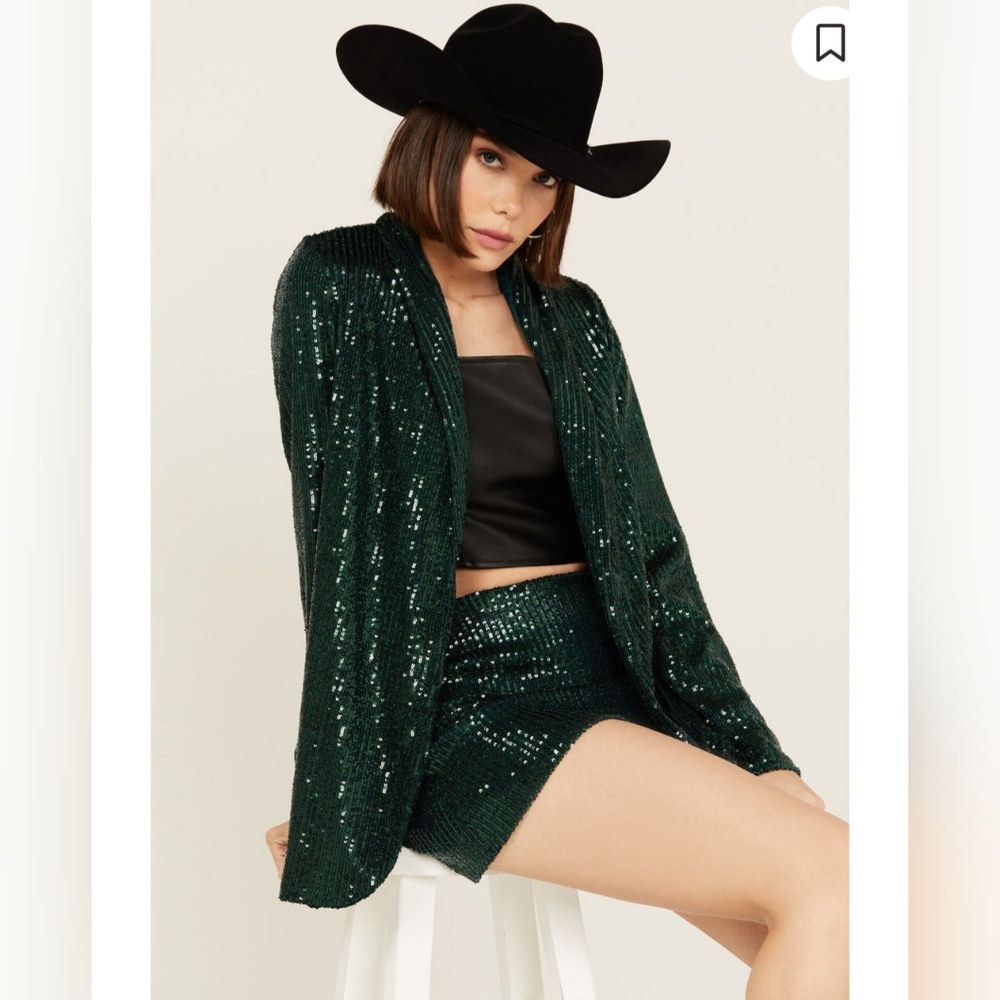 Show Me Your MuMu $259 Sequin Blazer NWT Sz Medium - Picture 4 of 4